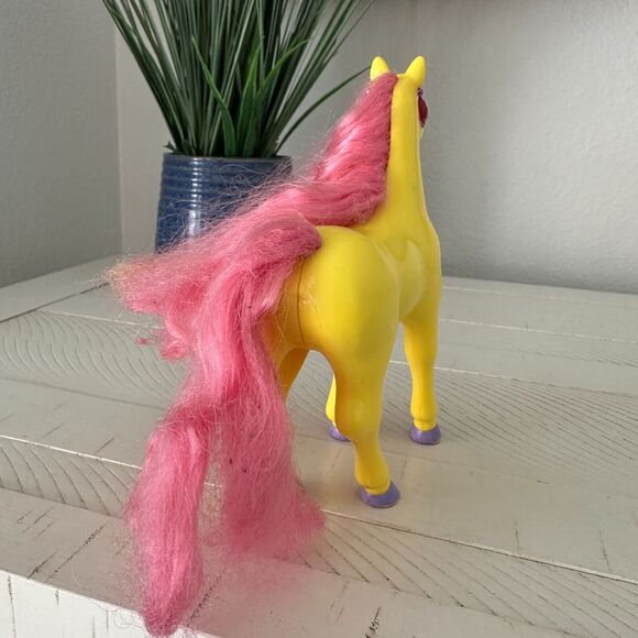 MGA Magic Touch Pony Crystalia Yellow Horse Gems Jewels NOT WORKING Vintage 1996 - Picture 6 of 11